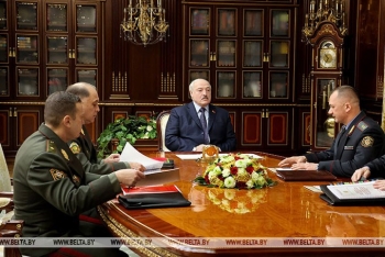 Лукашенко принял руководство МВД с докладом о состоянии оперативной обстановки в Беларуси и развитии ведомства