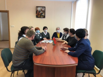 В Мстиславском районе состоялась встреча делегата VI Всебелорусского собрания Вовк Валентины Петровны в трудовом коллективе ЦБУ N 721 ОАО "АСБ "Беларусбанк".