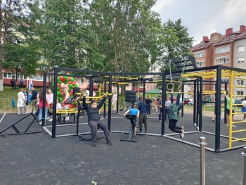 Новая спортивная площадка появилась в Мстиславле