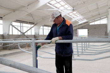 Ход строительства новых молочно-товарных комплексов в Могилевской области