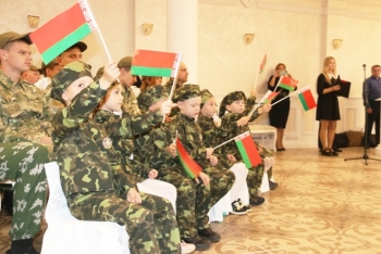 В Мстиславле состоялось посвящение в члены военно-патриотического клуба «Феникс». Посмотрите, как это было