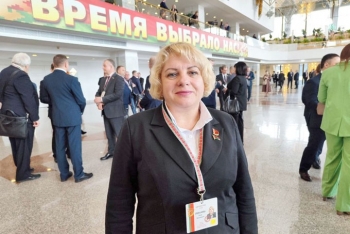 Делегат ВНС Елена Хлиманкова: хотим жить под мирным небом Беларуси
