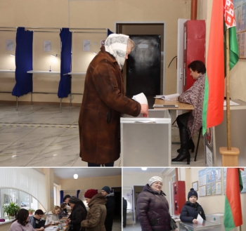 С самого утра активно идёт голосование на Дзержинском участке для голосования №3.