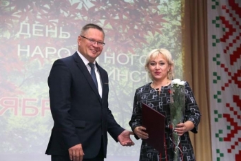 В районном Центре культуры и народного творчества г. Мстиславля состоялось торжественное мероприятие «Беларусь единая»