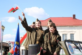 Мстиславль встретил участников автопробега «Дорогами памяти и славы»